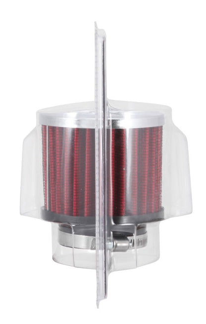K&N Engineering K&N 1.75in Flange ID x 3in OD x 2.5in H Chrome Finish Rubber Base Crankcase Vent Filter 62-1480