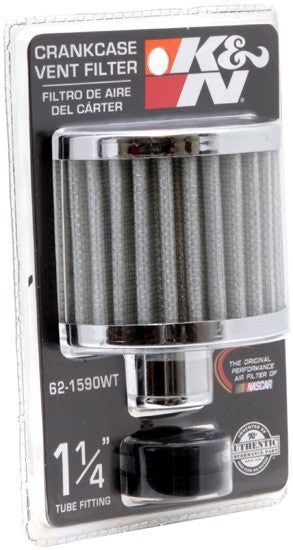 K&N Engineering K&N Breather 1in Flg W/1in-1/4in Grmt 3in od X 2-3/8in h 62-1590WT