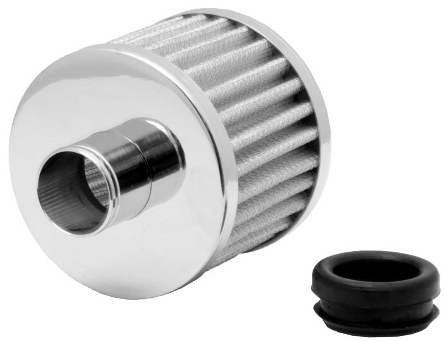 K&N Engineering K&N Breather 1in Flg W/1in-1/4in Grmt 3in od X 2-3/8in h 62-1590WT
