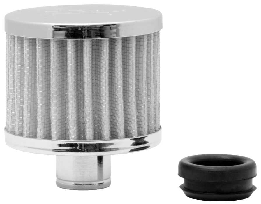K&N Engineering K&N Breather 1in Flg W/1in-1/4in Grmt 3in od X 2-3/8in h 62-1590WT