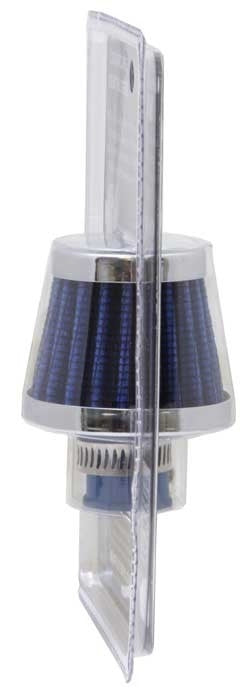 K&N Engineering K&N 2in Base OD x .375in Flange ID x 1.75in H Rubber Base Crankcase Vent Filter - Blue 62-1600BL