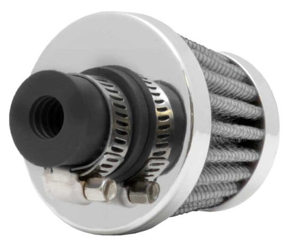 K&N Engineering K&N 2in Base OD x .375in Flange ID x 1.75in H Rubber Base Crankcase Vent Filter - White 62-1600WT