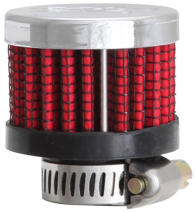 K&N Engineering K&N Rubber Base Crankcase Vent Filter - 0.55in Flange ID 1.375in OD 1.125in Height 62-2480