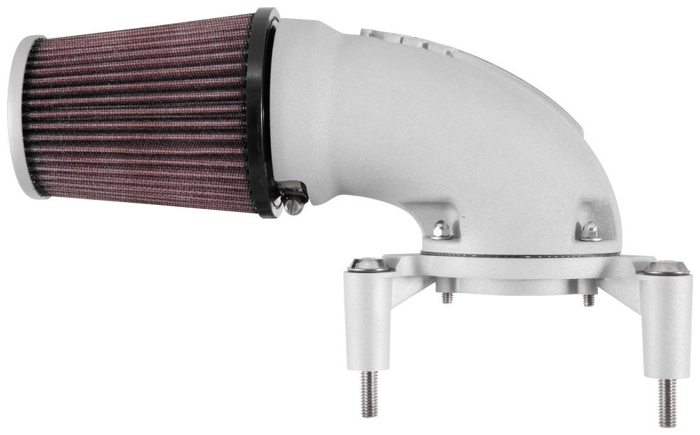 K&N Engineering K&N 01-17 Harley Davidson Softail/Dyna FI Silver Aircharger Performance Intake 63-1137S