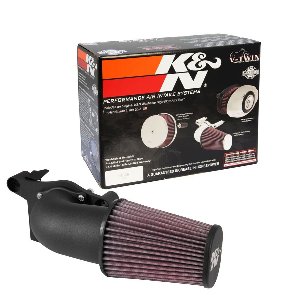 K&N Engineering K&N 2017 Harley-Davidson H/D Touring Models Aircharger Performance Intake - Black 63-1138