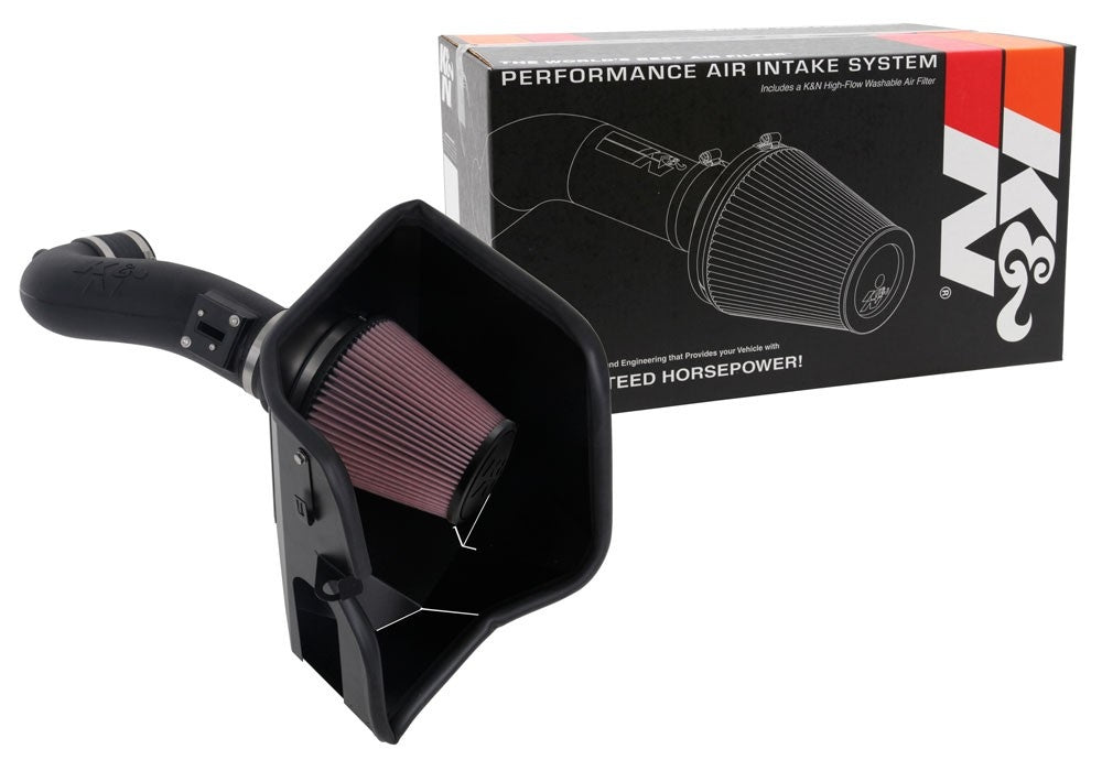 K&N Engineering K&N 2019+ Chevrolet 1500 5.3L / 6.2L V8 F/I Aircharger Performance Intake System 63-3110