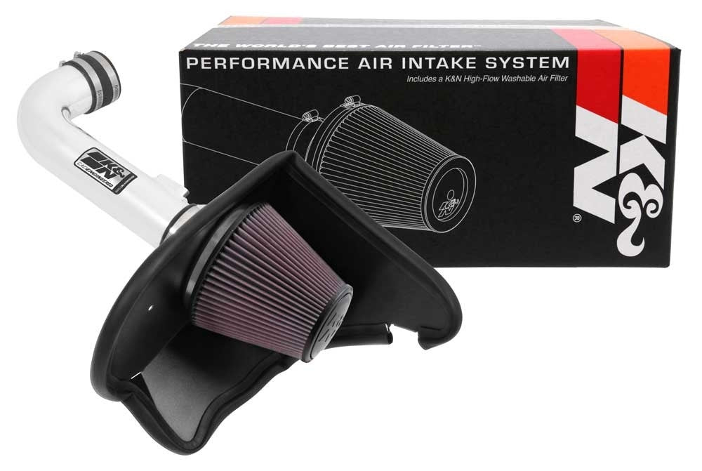 K&N Engineering K&N 16-17 Chevy Camaro 3.6L Silver Typhoon Short Ram Intake 69-4535TP