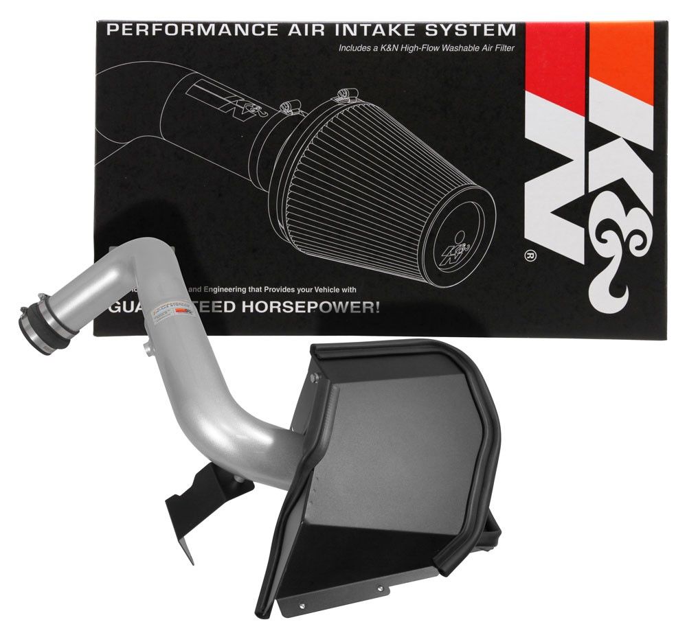 K&N Engineering K&N 14-16 Kia Forte Coup L4-1.6L F/I Silver Typhoon Short Ram Intake 69-5316TS