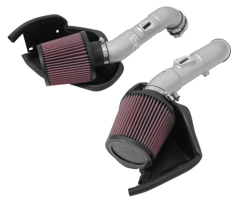 K&N Engineering K&N 14-15 Infiniti Q50 3.7L V6 Dual Silver Typhoon Short Ram Intakes 69-7083TS