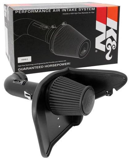 K&N Engineering K&N 10-13 Chevy Camaro 6.2L V8 Black Performance Intake Kit 71-4519