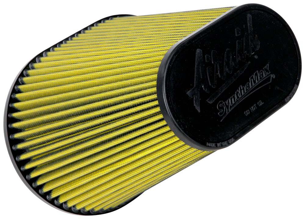 Airaid Universal Air Filter - Cone 6in FLG x 10-3/4x7-3/4in B x 7-1/4x4-3/4in T x 9in H Synthaflow 725-472