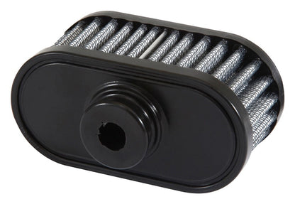 Airaid Rubber Top 1in ID - Push On 4in x 2in Oval OD 2in Tall Breather Filter 771-481