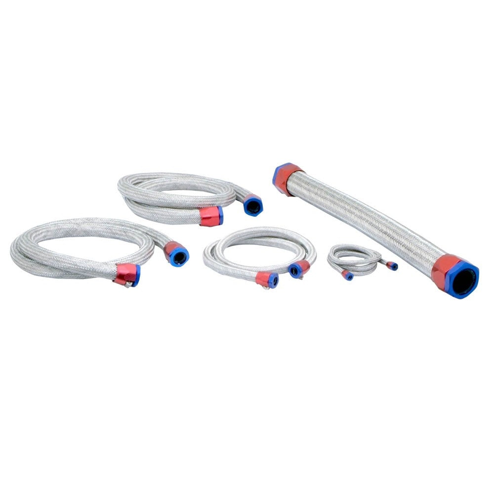 Spectre Magna-Pak SS Radiator Flex Hose Kit 22in. - Red/Blue 7760