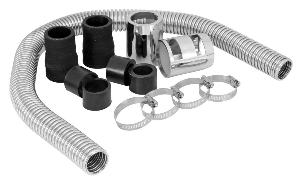 Spectre Magna Kool SS Radiator Hose Kit w/Chrome End Covers - 30in. 7769