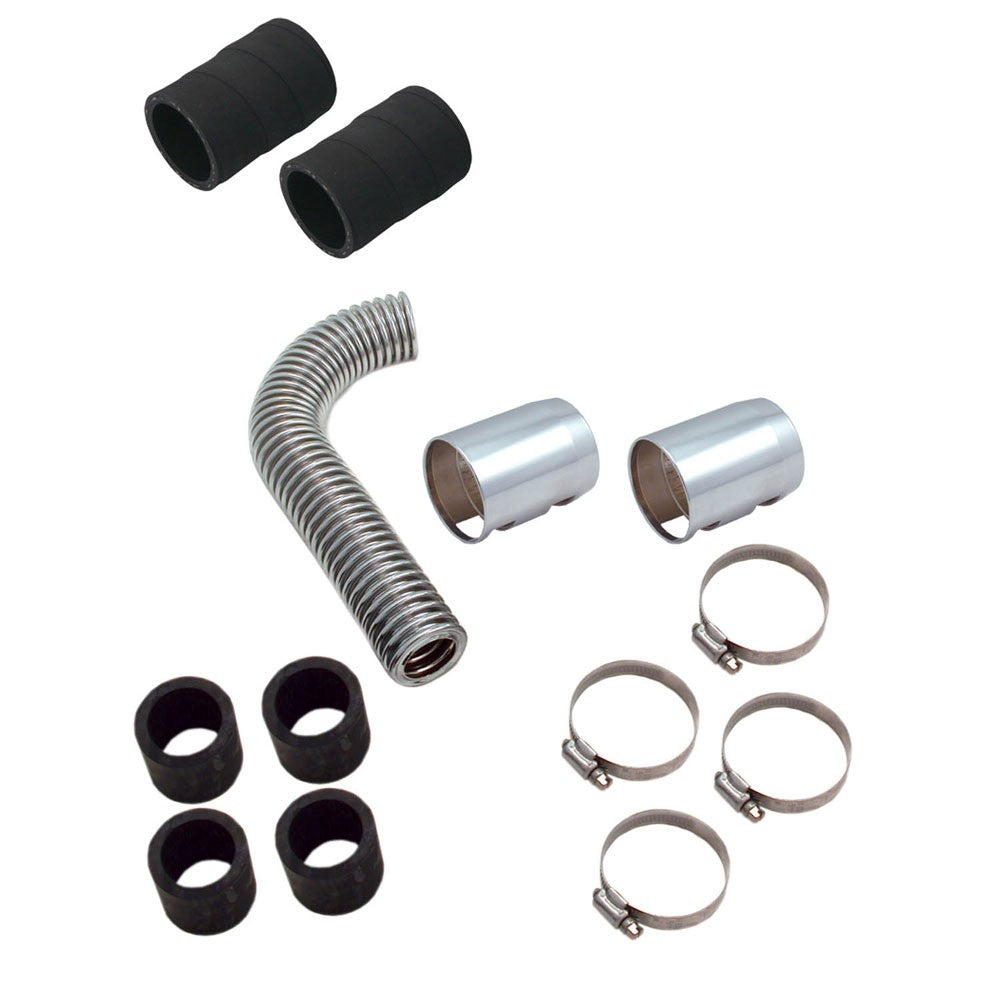 Spectre Magna Kool SS Radiator Hose Kit w/Polished End Covers - 12in. 7770