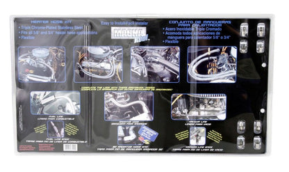 Spectre Magna Kool Heater Hose Kit w/Chrome End Covers - 44in. 7809