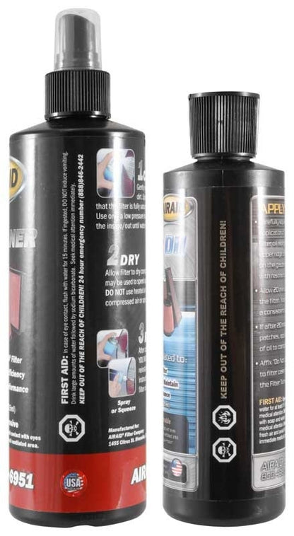 Airaid Renew Kit - 12oz Cleaner / 8oz Squeeze Oil 790-550