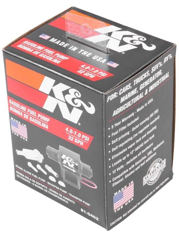 K&N Engineering K&N Performance Electric Fuel Pump 4-7 PSI 81-0402