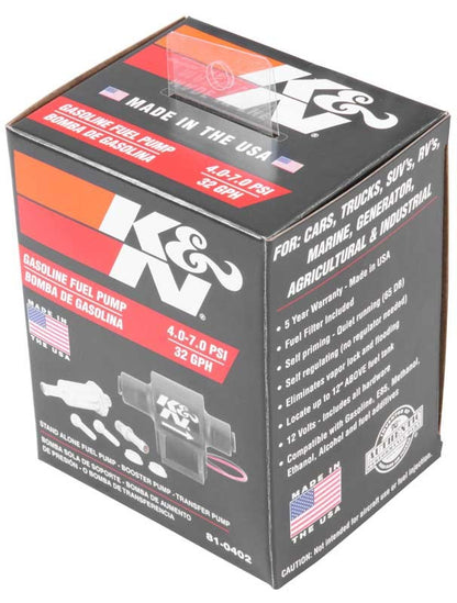 K&N Engineering K&N Performance Electric Fuel Pump 4-7 PSI 81-0402