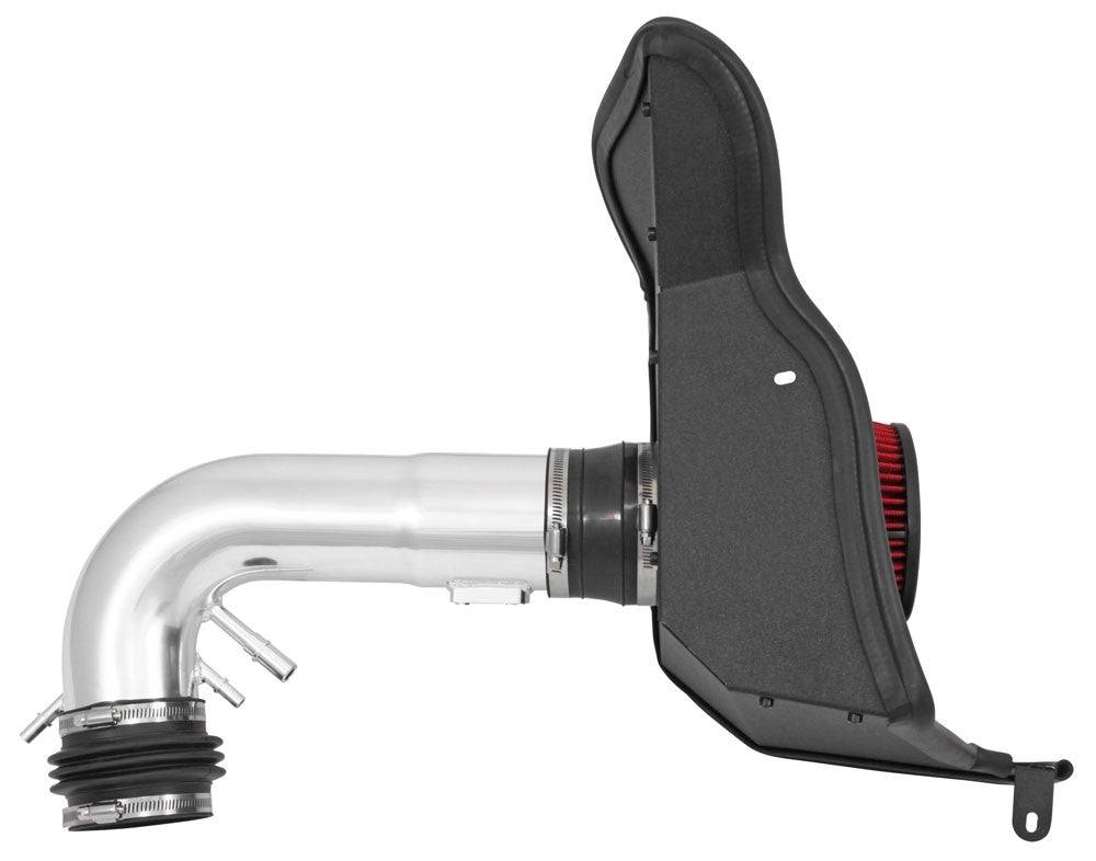 Spectre 15-17 Ford Mustang GT 5.0L V8 F/I Air Intake Kit - Polished w/Red Filter 9031
