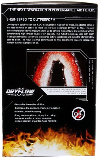 AEM Induction AEM Dryflow 3.625in X 7.25in. Round Straight Air Filter AE-07073