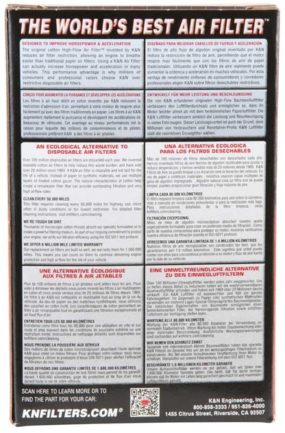 K&N Engineering K&N Replacement Round Air Filter - Open Top - 06-14 Ducati 3.5in OD / 2in ID / 5.5in H DU-1006