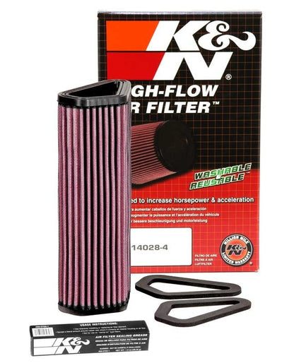 K&N Engineering K&N 07-12 Ducati 1098/1098S/1098R/848 848/1198S/Streetfighter/848 Evo/Diavel Replacement Air Filter DU-1007