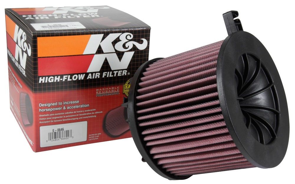 K&N Engineering K&N 15-18 Audi A4 L4-1.4L 18-20 A5/RS5 2021 Q5 F/I Drop In Replacement Air Filter E-0646