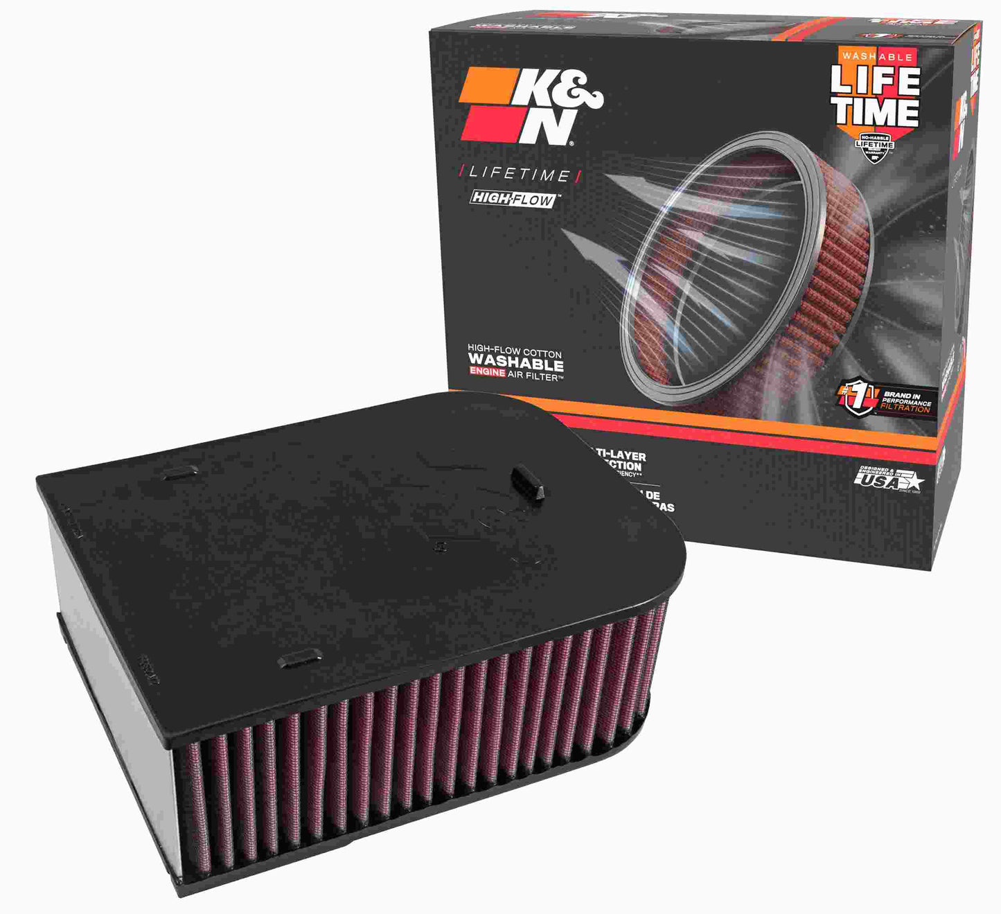 K&N Engineering K&N Replacement Air Filter for 2015 Porsche Macan V6 3.6L E-0660
