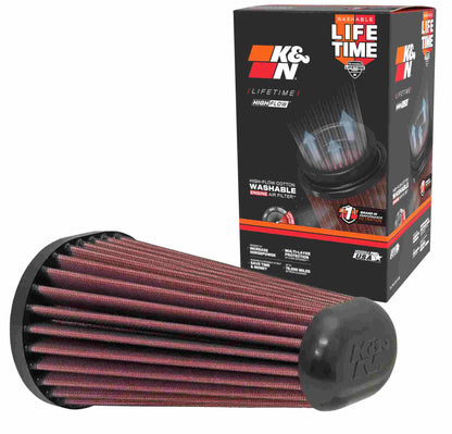 K&N Engineering K&N Replacement Unique Oval Tapered Air Filter for Porsche 13-14 Boxster/2014 Cayman 2.7L/3.4L H6 E-0666