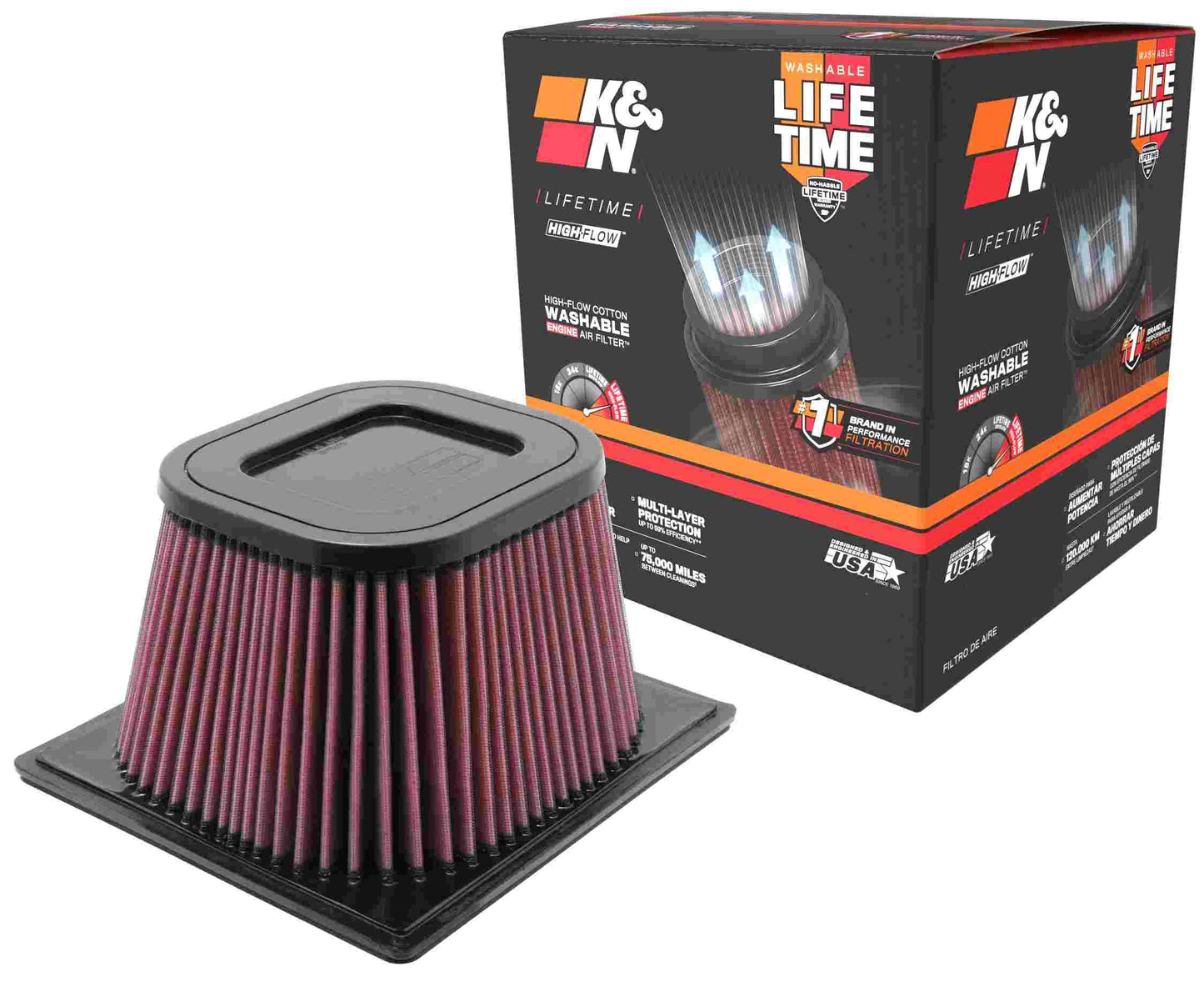 K&N Engineering K&N 03-05 Dodge Pick Up 5.9L-L6 Drop In Air Filter E-0776