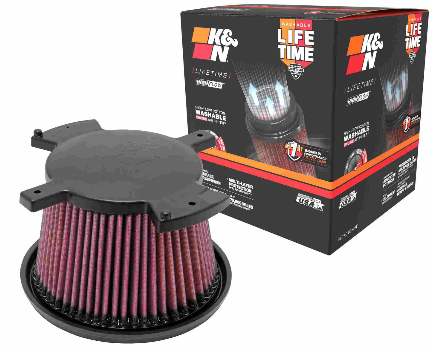 K&N Engineering K&N 06 Chevrolet Duramax 6.6L-V8 DSL Drop In Air Filter E-0781