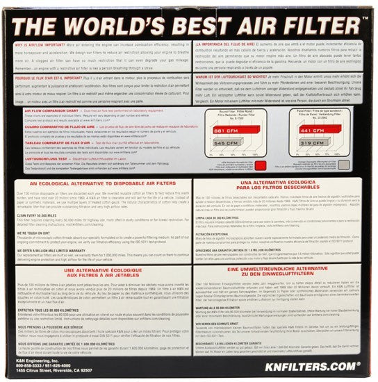 K&N Engineering K&N Replacement Air Filter FORD,MERCURY 1977-86 E-1280