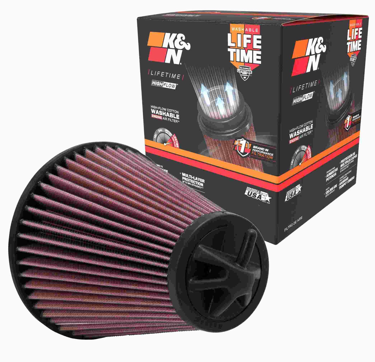 K&N Engineering K&N 00 Honda S2000 2.0L-L4 Drop In Air Filter E-2435