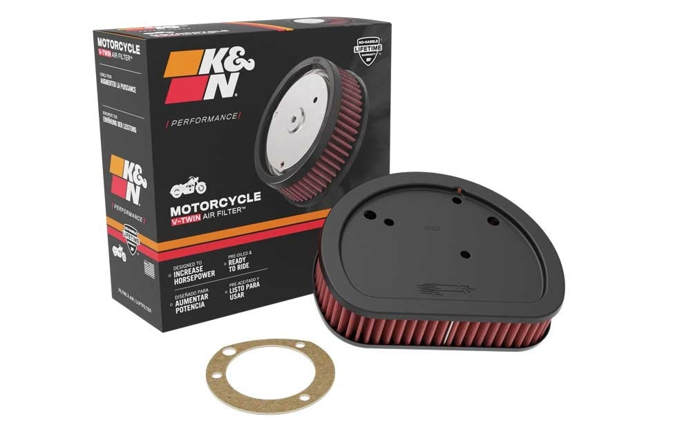 K&N Engineering K&N Replacement Air Filter 7.125in L x 5.688in W x 1.625in H for Harley Davidson HD-1611