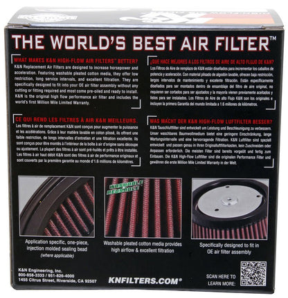 K&N Engineering K&N 2017 Harley Davidson FLHR Road King Replacement Air Filter HD-1717