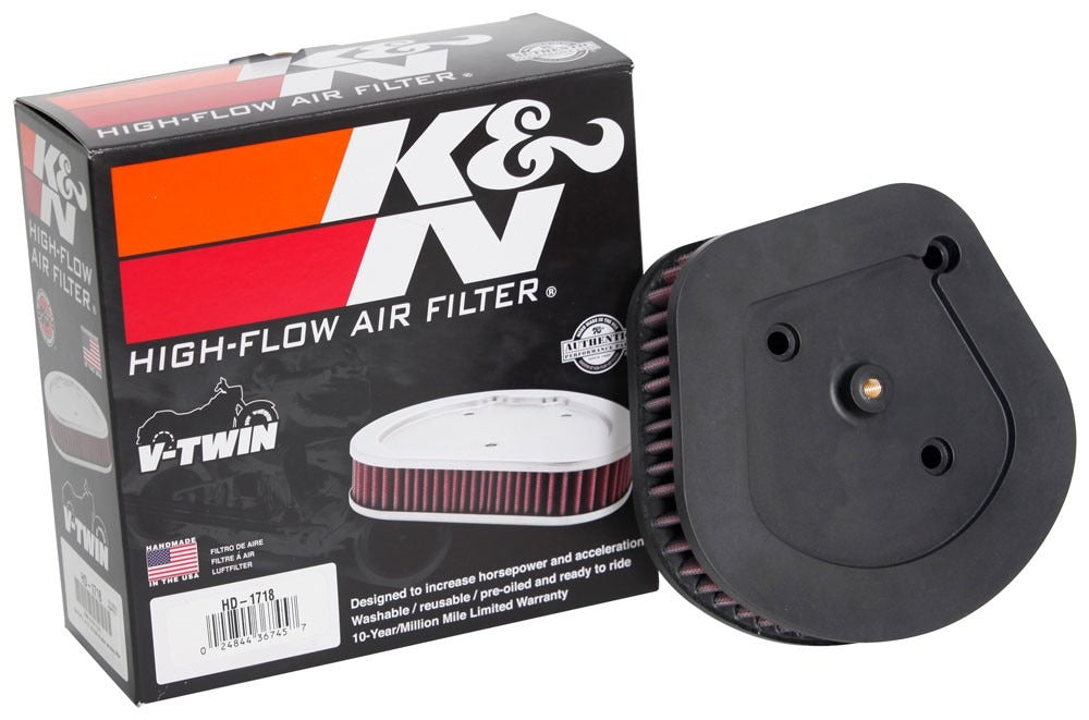 K&N Engineering K&N 2018 Harley Davidson FXLR Low Rider Replacement Drop In Air Filter HD-1718