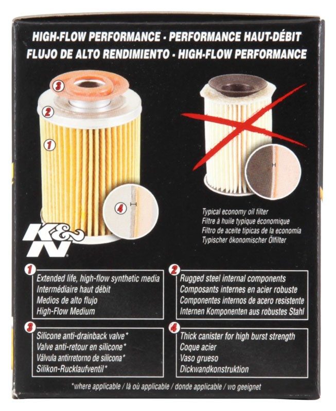 K&N Engineering K&N Chevy / Pontiac / GMC / Buick Performance Gold Oil Filter HP-1001