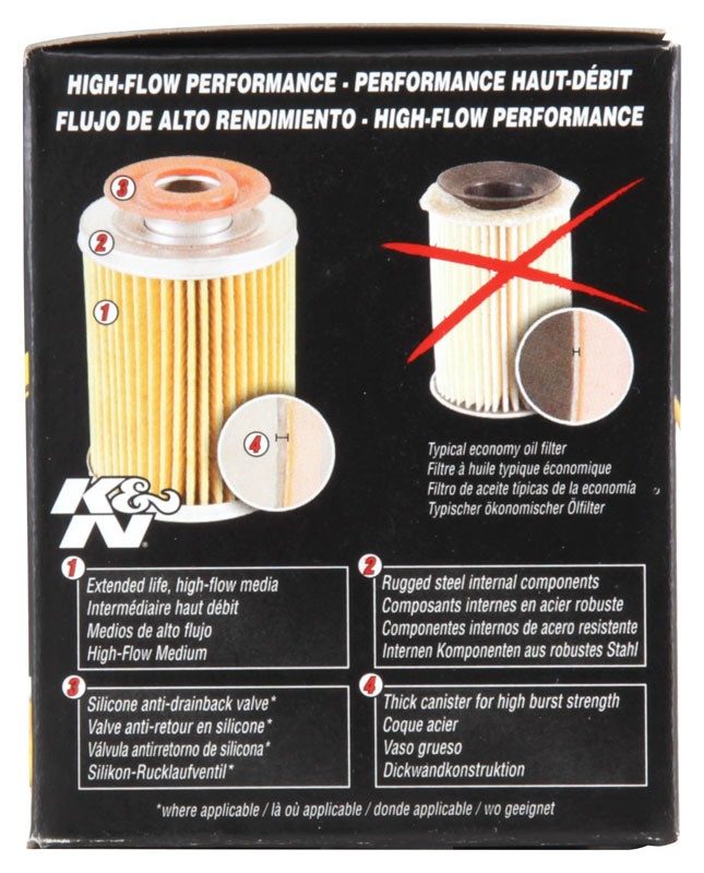 K&N Engineering K&N Universal Performance Gold Oil Filter HP-1004