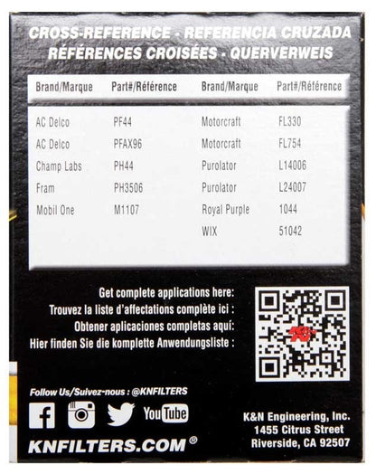 K&N Engineering K&N Buick / Chevrolet / Oldsmobile Performance Gold Oil Filter HP-1007