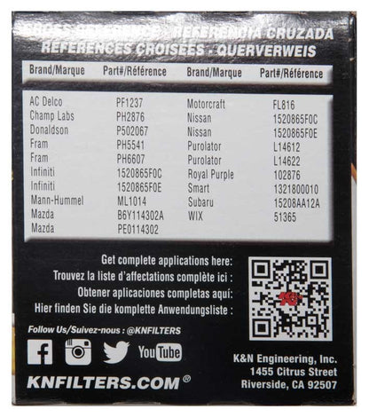 K&N Engineering K&N 03-07 Mitsubishi Lancer Wrench-Off Oil Filer HP-1008