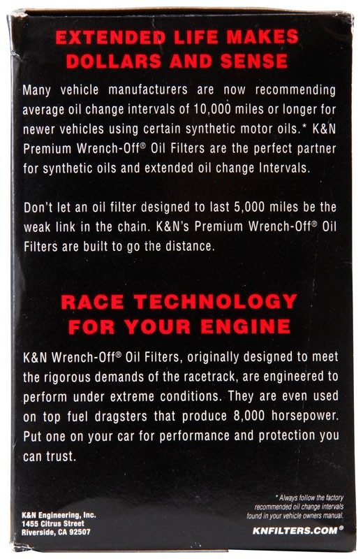 K&N Engineering K&N Oil Filter Automotive 15-19 Nissan Titan 5.0L Diesel HP-3005