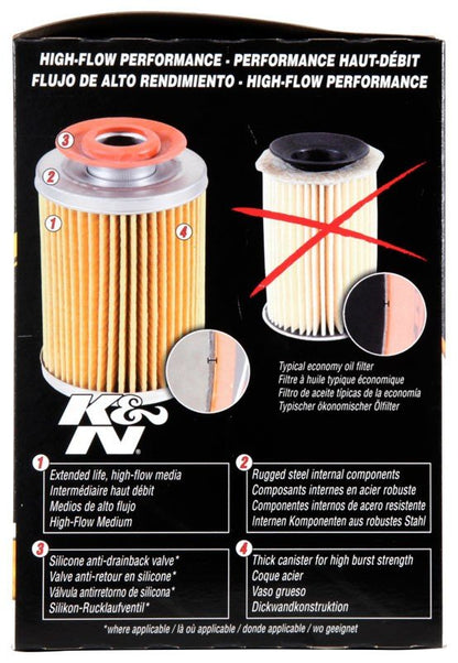 K&N Engineering K&N Oil Filter OIL FILTER; RACING, 4-5/8inOD, 6-11/16inH HP-5001