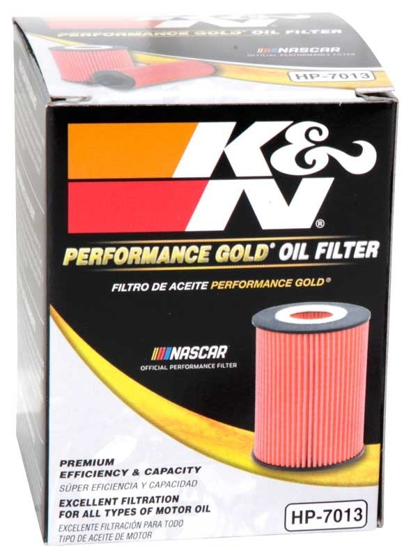 K&N Engineering K&N 07-09 Mazdaspeed3 Performance Gold Oil Filter (OEM style cartridge filter) HP-7013