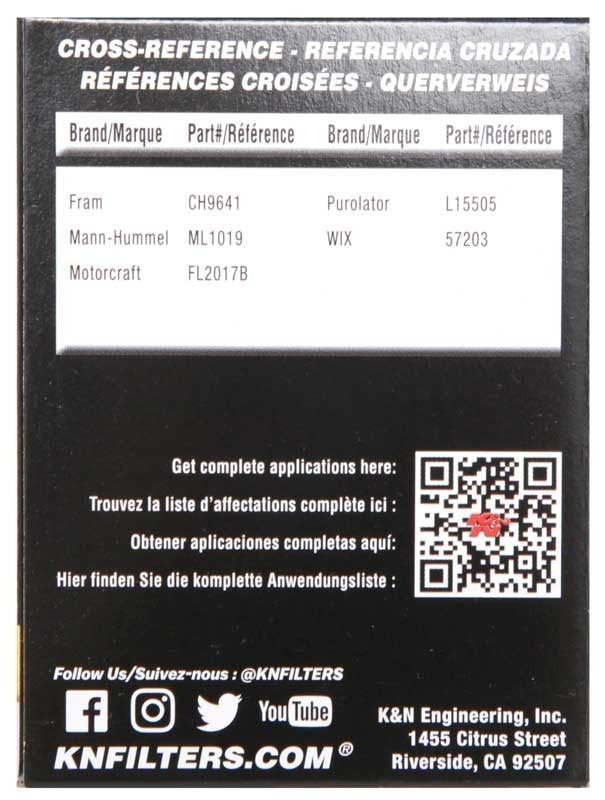 K&N Engineering K&N 07-09 Mazdaspeed3 Performance Gold Oil Filter (OEM style cartridge filter) HP-7013