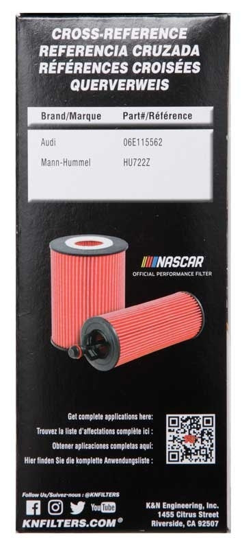 K&N Engineering K&N Oil Filter OIL FILTER AUTOMOTIVE HP-7015