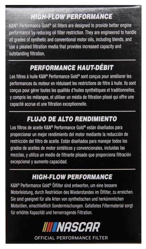 K&N Engineering K&N Performance Gold Oil Filter for Hyundai/Kia V6 06-08 Azera/Sonata/Sedona/07-08 Santa Fe HP-7022