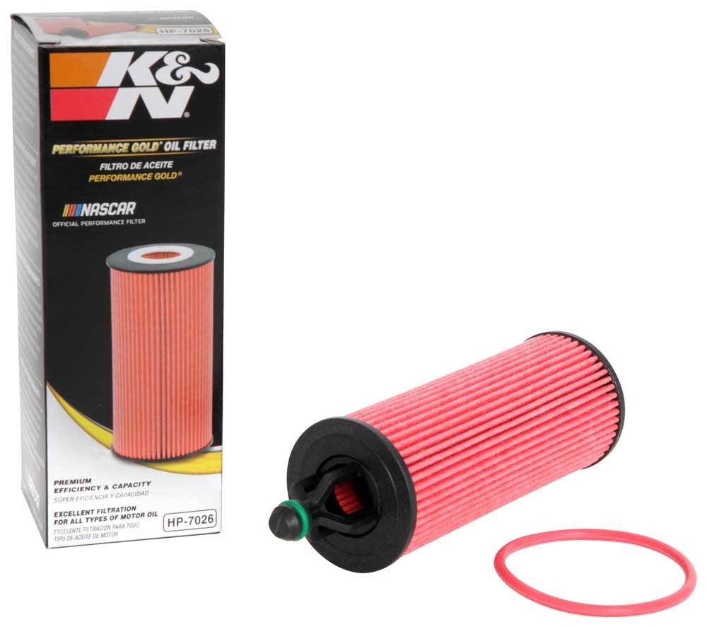 K&N Engineering K&N Performance Oil Filter for 14-17 Dodge Durango 3.6L / 14-17 Jeep Grand Cherokee 3.6L HP-7026
