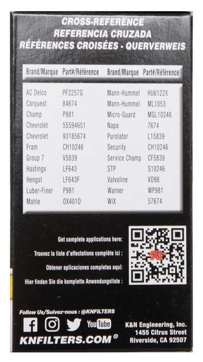 K&N Engineering Oil Filter KNEHP-7027