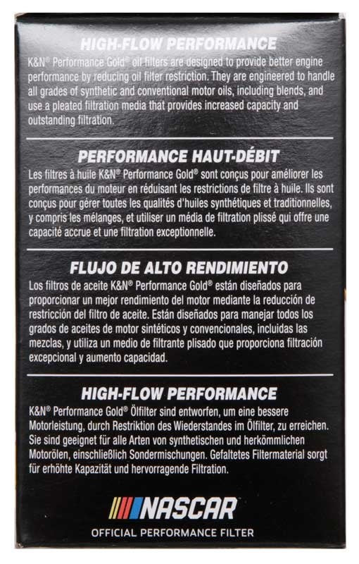 K&N Engineering K&N Performance Oil Filter for Hyundai/Kia 3.8L V6, 4.6L/5.0L V8 HP-7029